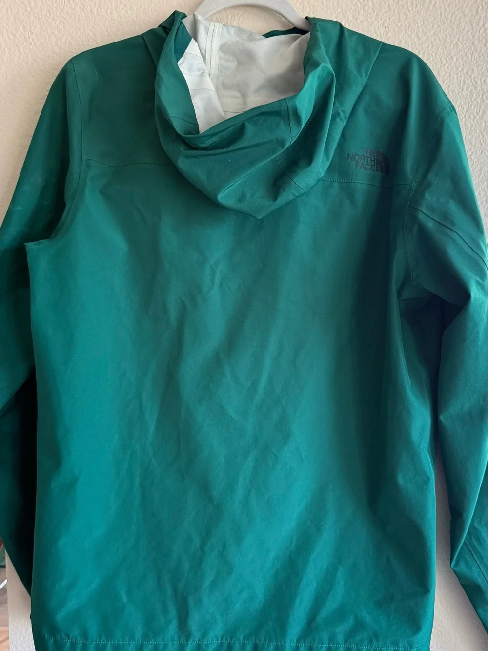 The North Face Men’s Dark Green Hooded Rain Jacket